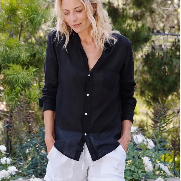 Frank & Eileen BARRY Linen Button Down - Picture 2 of 5